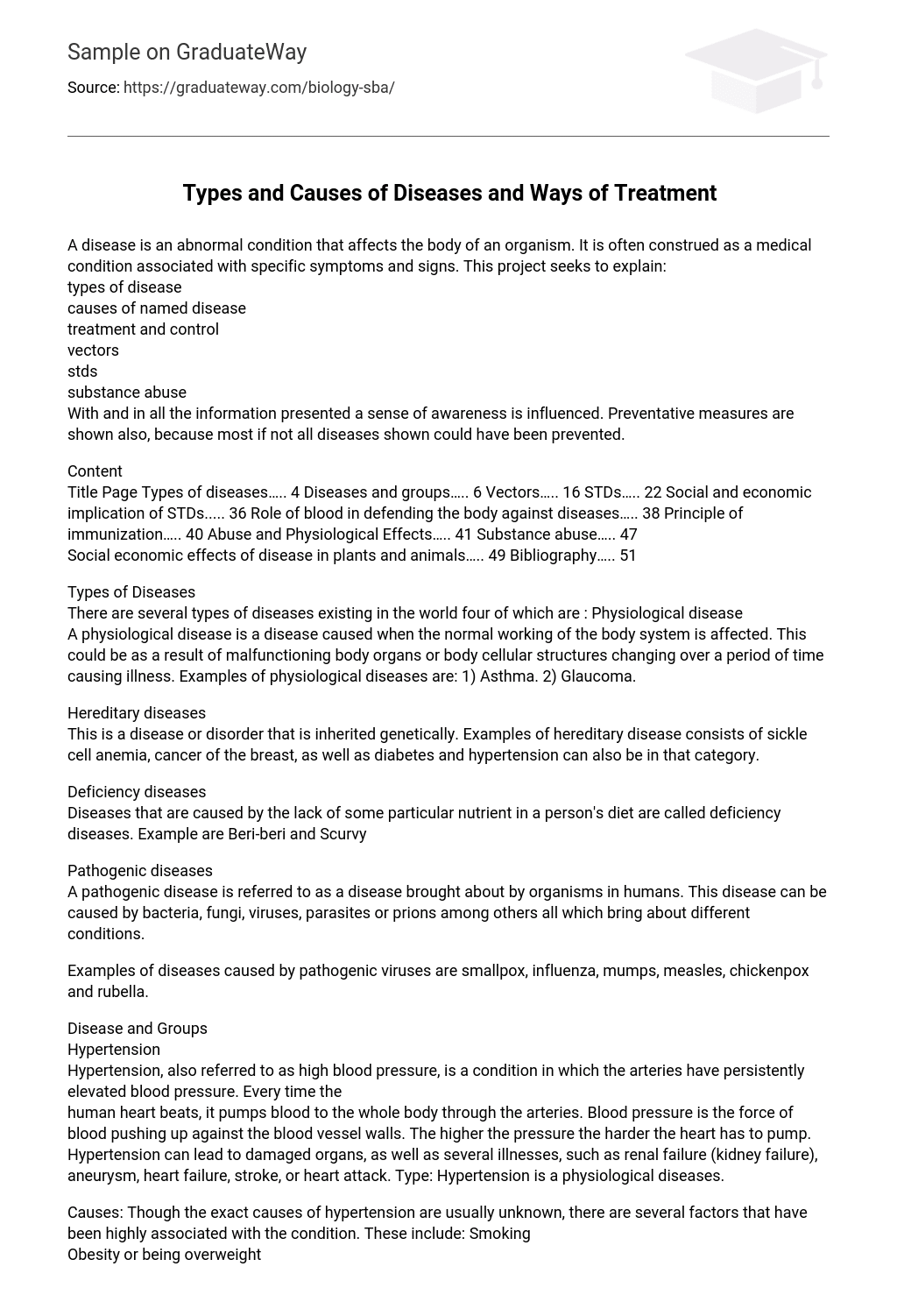 Types and Causes of Diseases and Ways of Treatment: Abuse and Physiological Effects