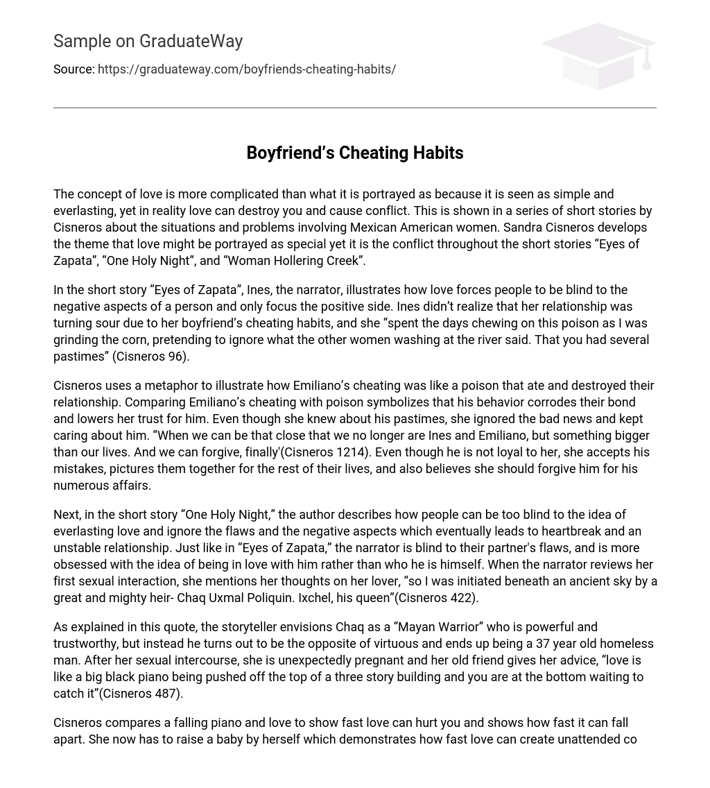 Boyfriend’s Cheating Habits