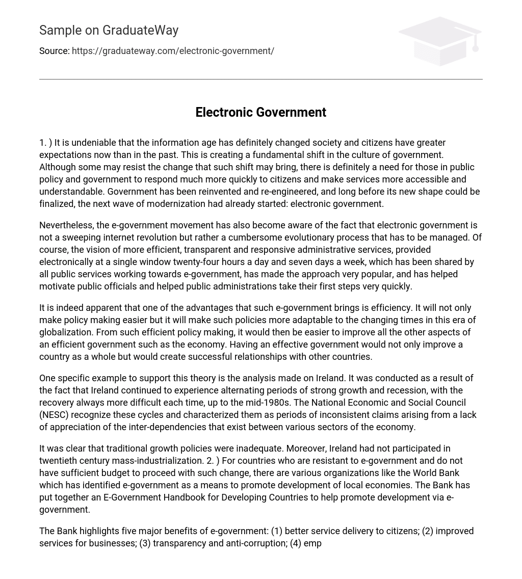 Electronic Government