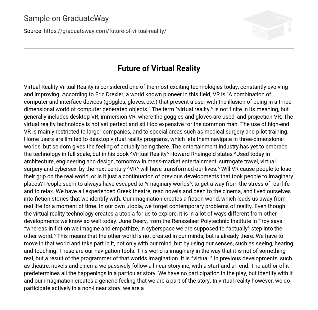 Future of Virtual Reality