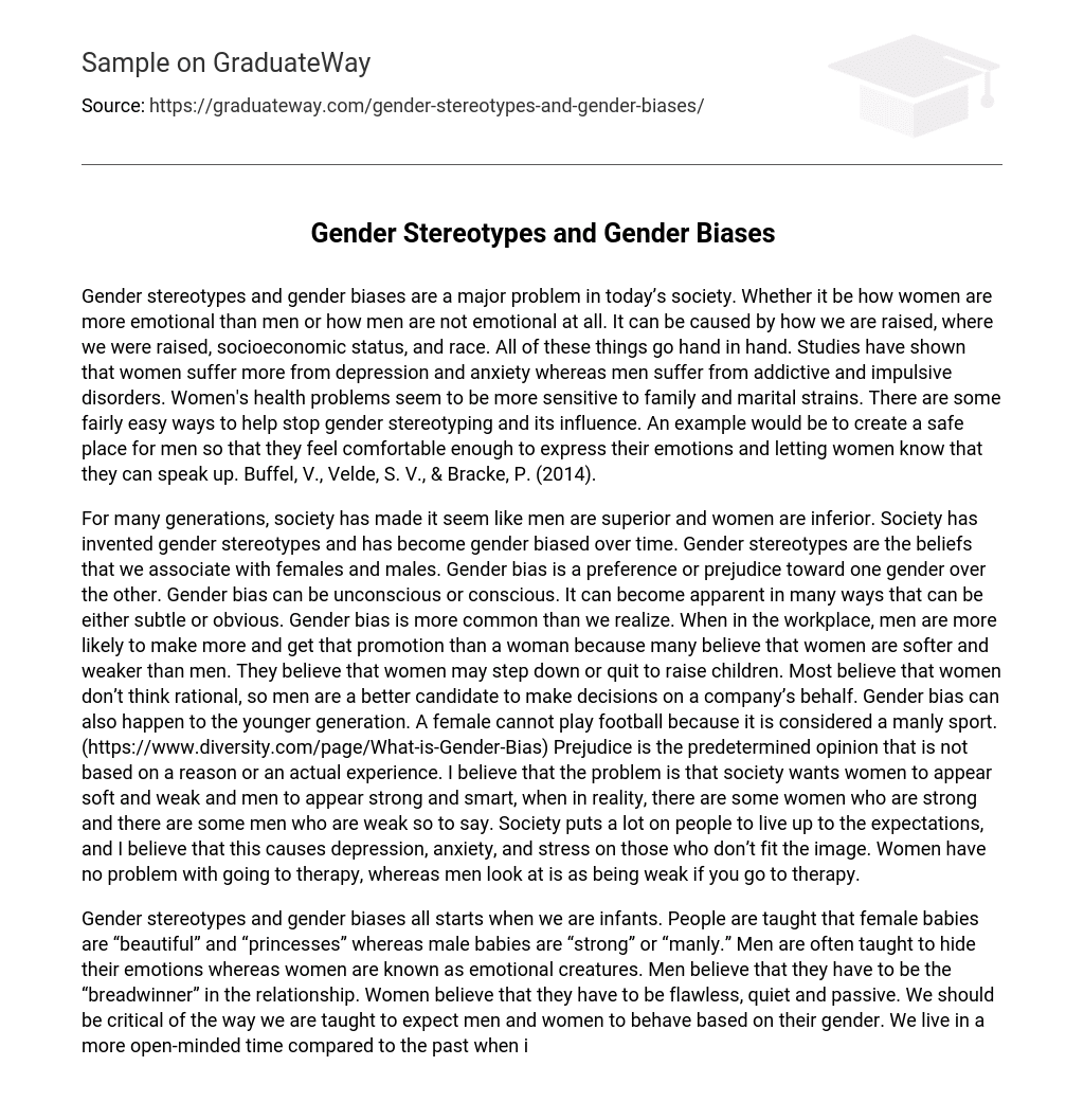 Gender Stereotypes and Gender Biases
