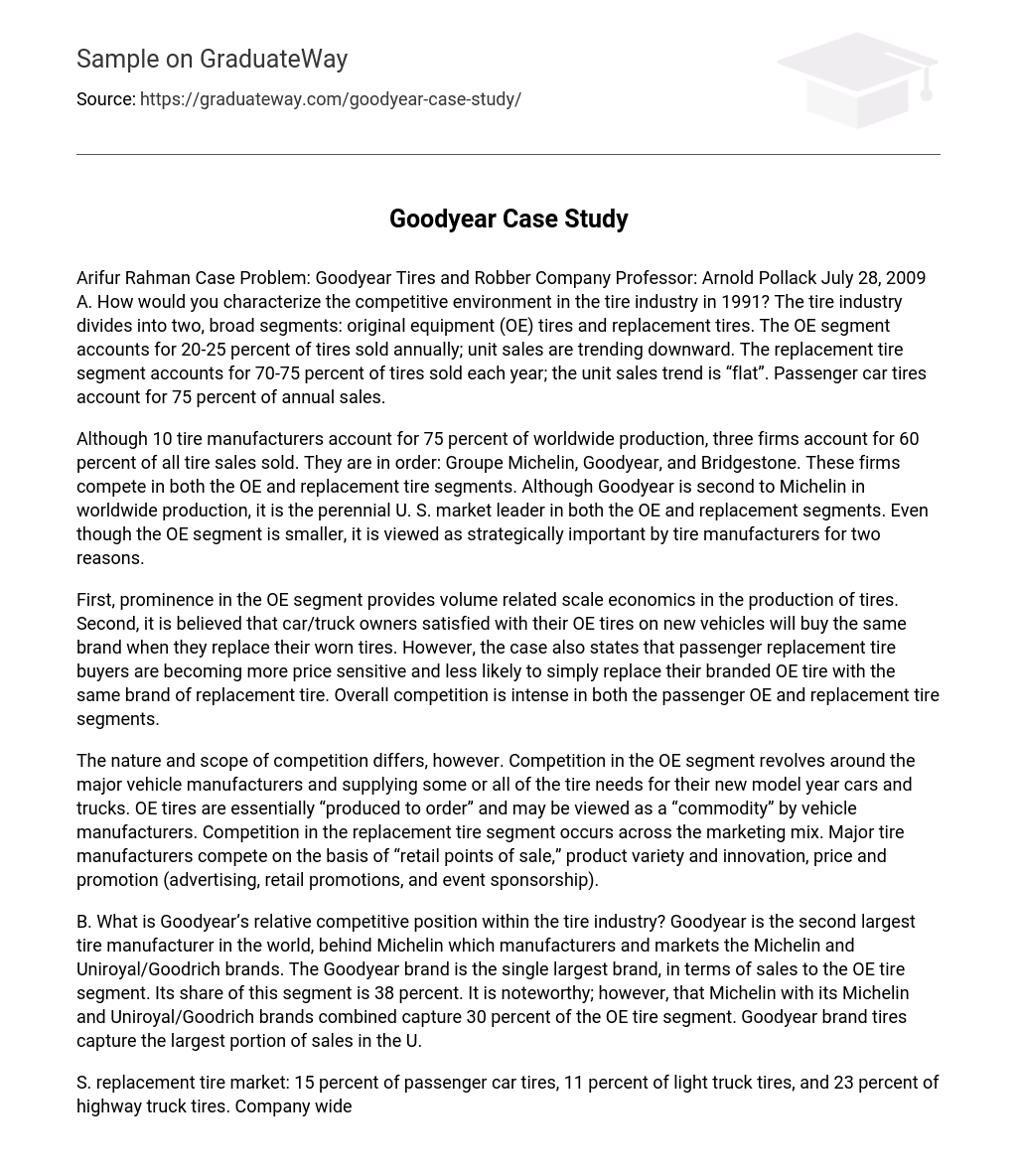 Goodyear Case Study