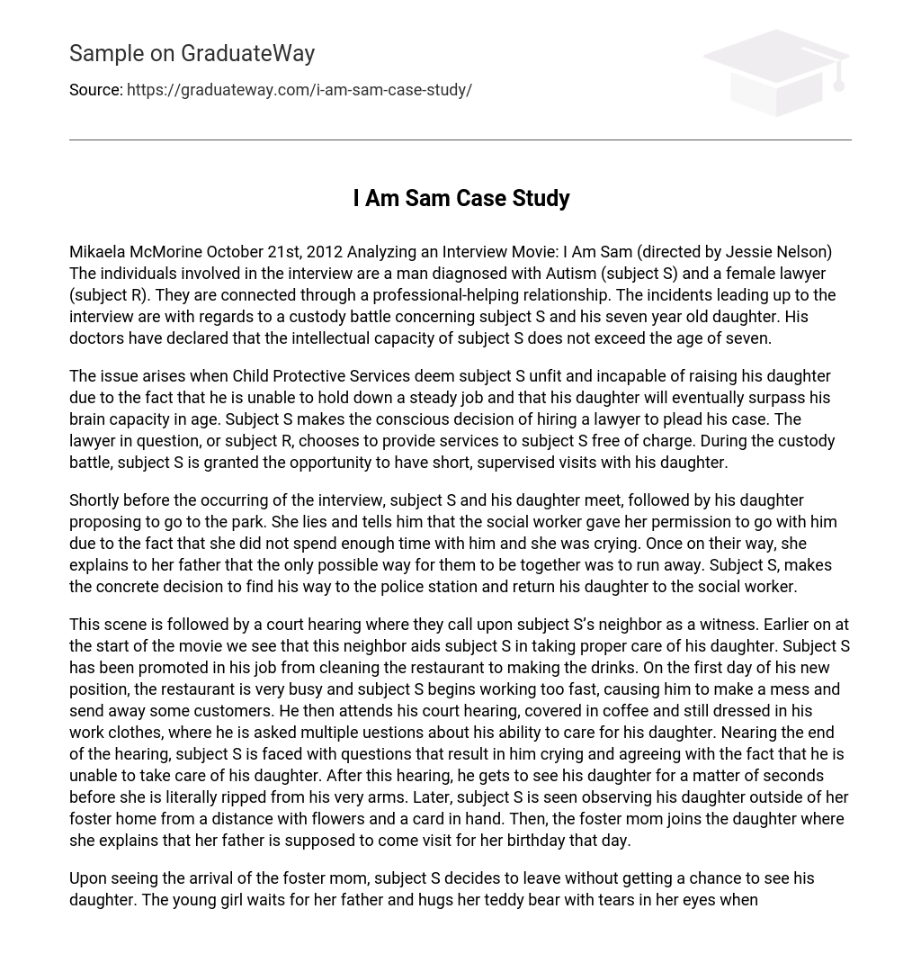 I Am Sam Case Study