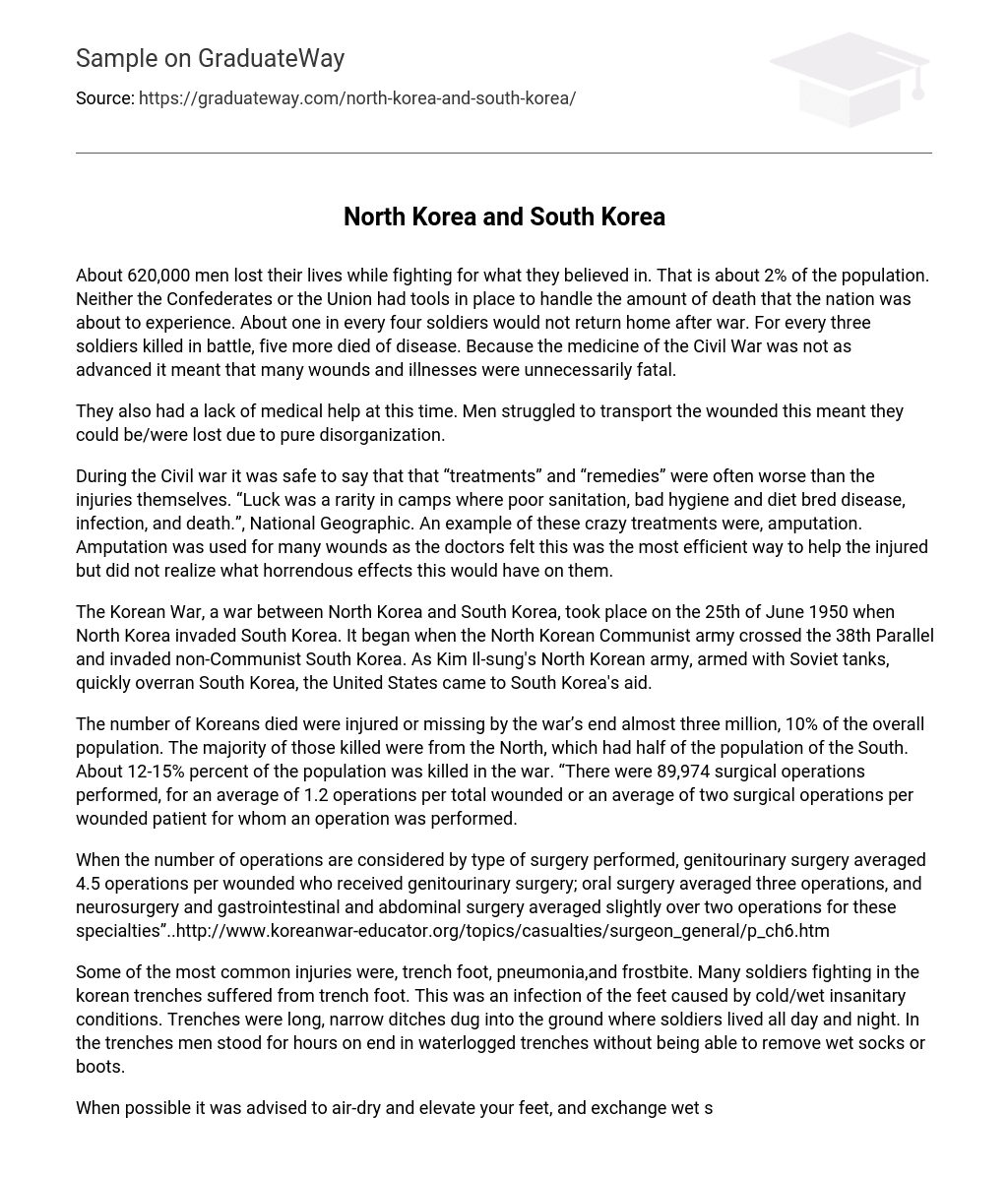 North Korea and South Korea